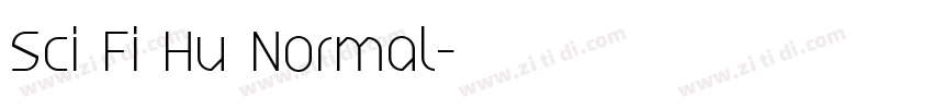 Sci Fi Hu Normal字体转换